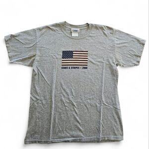 Vintage Millennium Stars &Stripes 2000 American Flag USA Graphic Tee T-Shirt L
